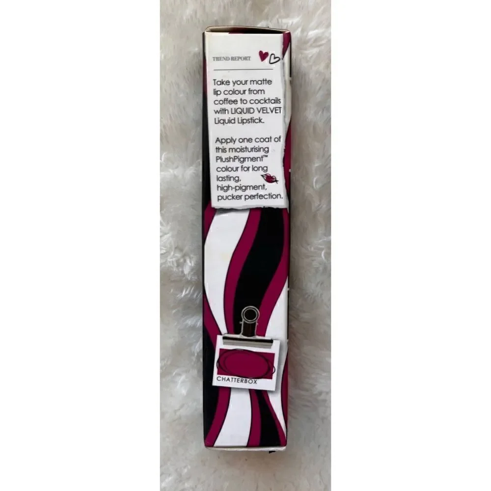 NIB Ciate London Liquid Velvet Moisturizing Matte Liquid Lipstick in Chatterbox
